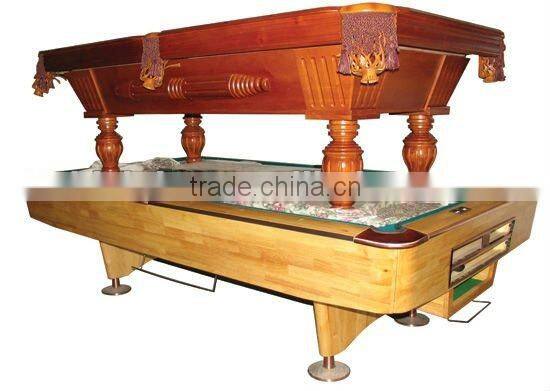 Wooden classical hand carving pool table,MOQ:1PCS(B68008)