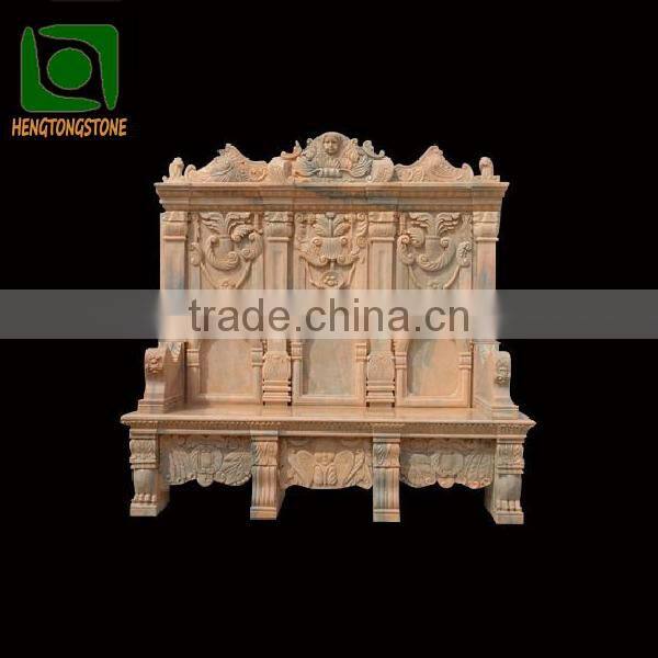 Marble Decorative Garden Bench With Four Legs