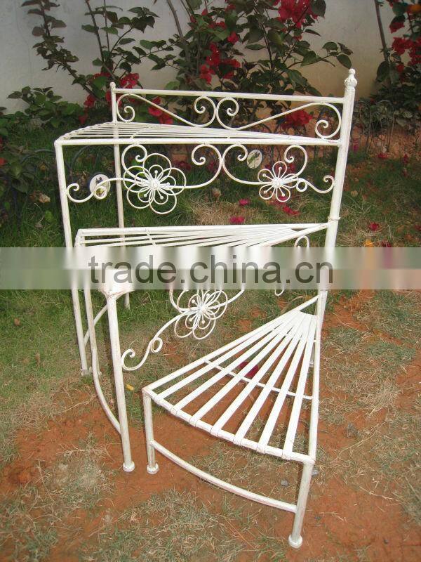 Light Weight Outdoor Vintage Wrought Iron Shelf