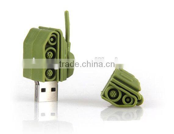 Creativeice tank shape usb flash drive shell