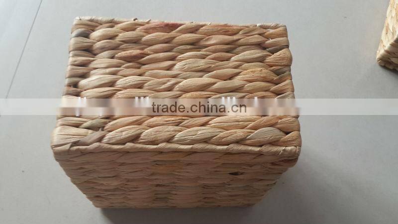 folding sea grass weaving basket set