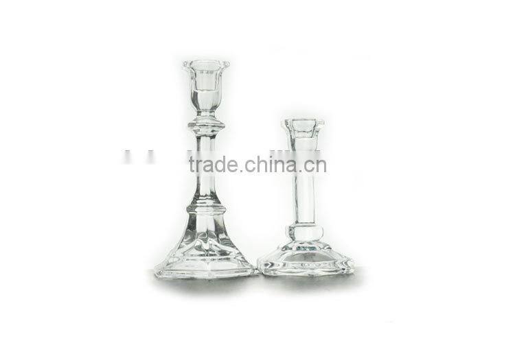 Tall crystal votive candle holder wedding gift