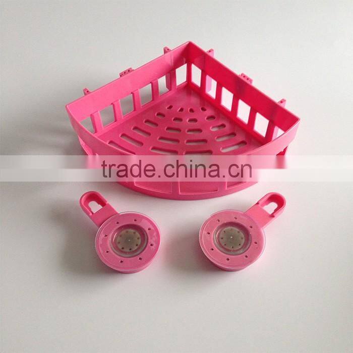 Plastic ABS Suction Cup Triangular Storage Shelf