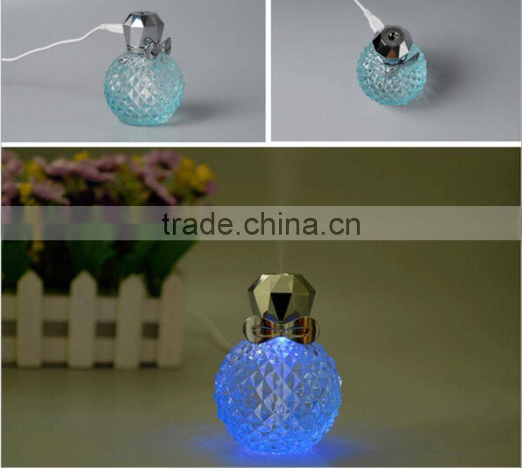 Perfume Bottle Shape Mini USB Ultrasonic Humidifier, Air fresh Purifier