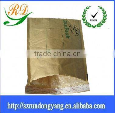 customer printing yellow Self-adhesive kraft paper foil bubble Courier bags