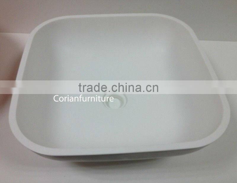 New design bathroom vanity solid surface bathroom art basin
