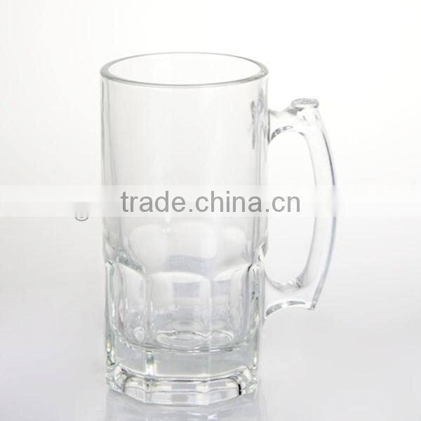 1L larger mason jar engraved glass beer mugs with handle