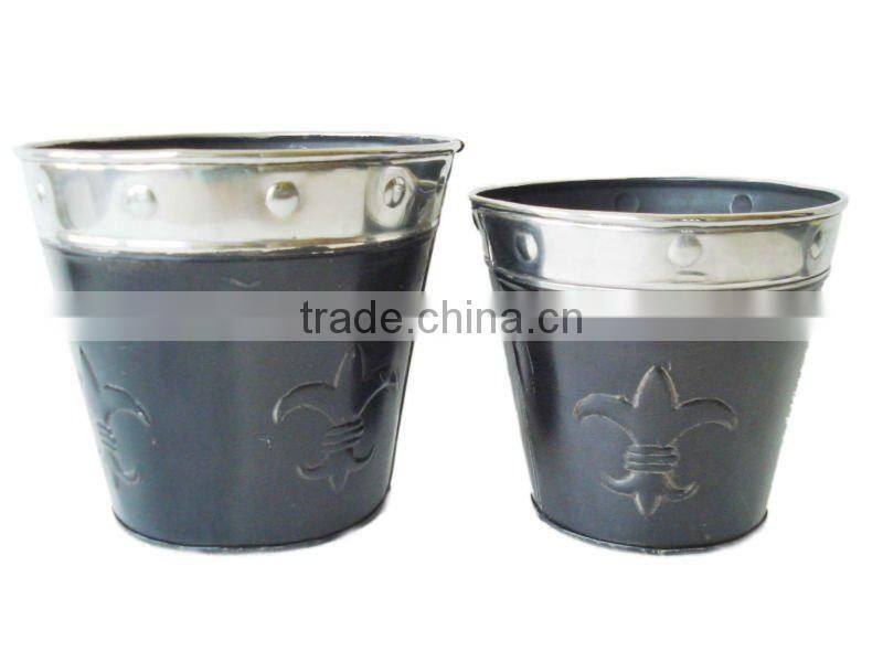 Fleur de lis planters, Long Window Planters