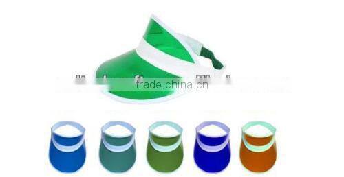 pink pvc sun visor cap for promotion