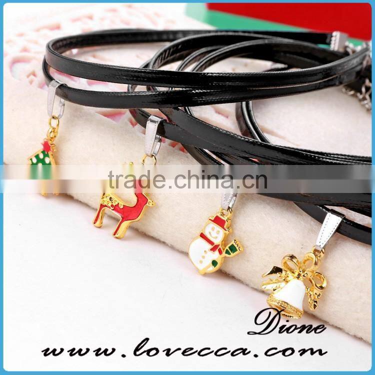 New arrvival Merry Christmas charms necklace ,various designs christmas charms necklace