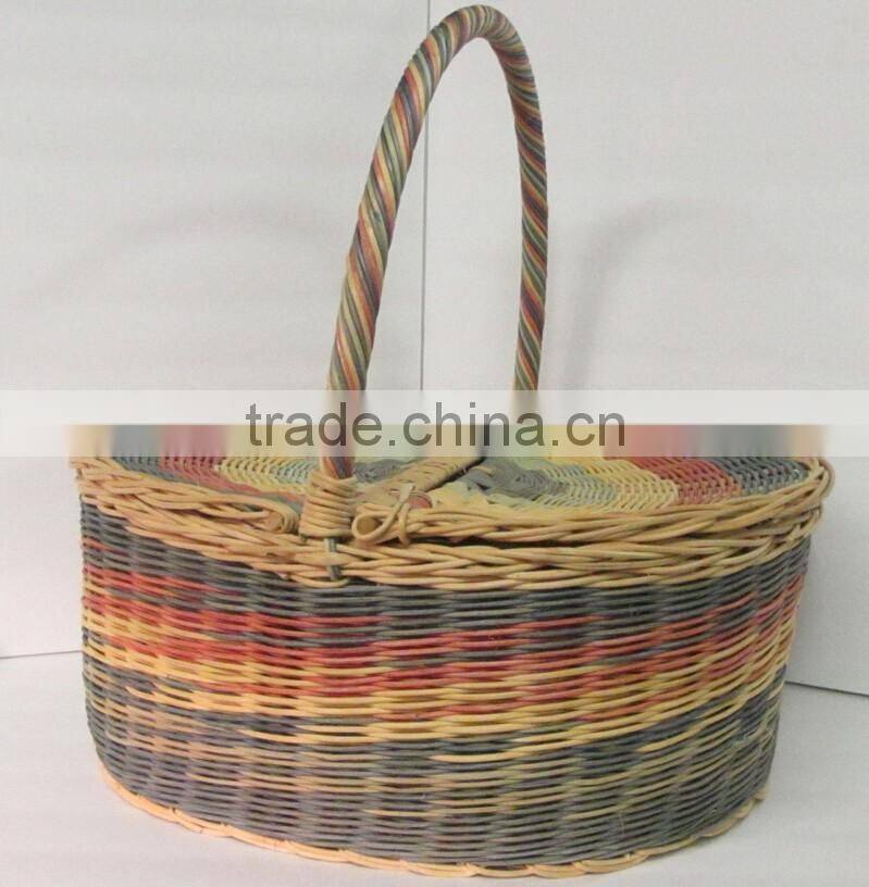 hot sell cheap hand weave rattan flower basket / fruit basekt decoration / wicker storage basket