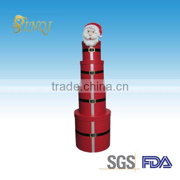 Paper gift round packaging boxes set