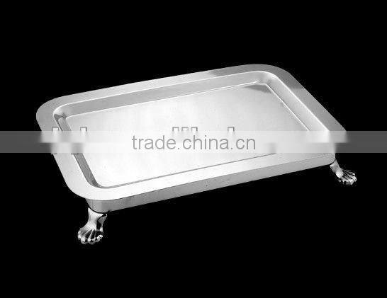 Elegant stainless silver plate for hotel using and low price