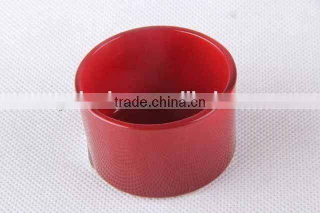 Colorful round glass candle holder