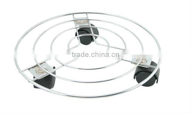 HIGH QUALITY home removable metal flower shelf Plant Trolley wheel flower shelf