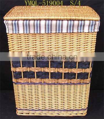 large rectangular wicker laundry baskets