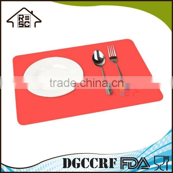 NBRSC Custom Wholesale Red Flexible Non Stick Pan Liner Placemat Table Protector Silicone Baking Mat