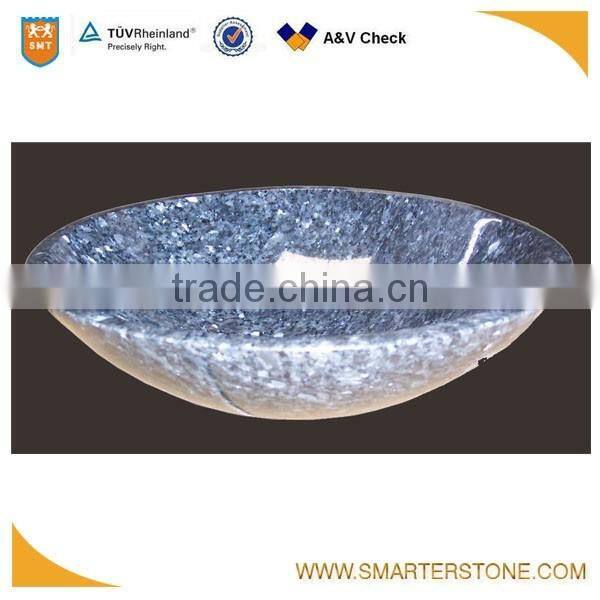 chinese blue granite round wash basin