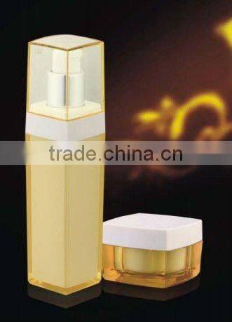 round empty cosmetic plastic jar