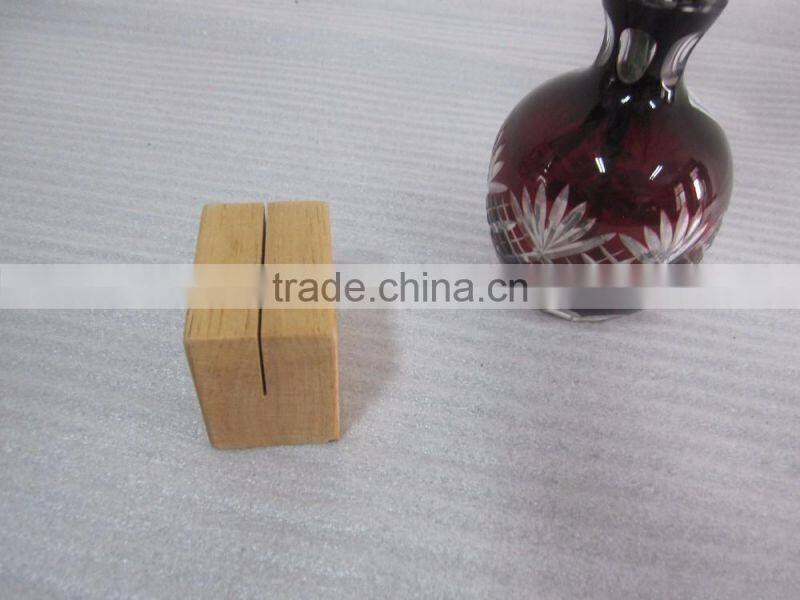 2016 new hot eco friendly restaurant craft gift wholesale decorative bar table top stand wooden menu card holder made in China