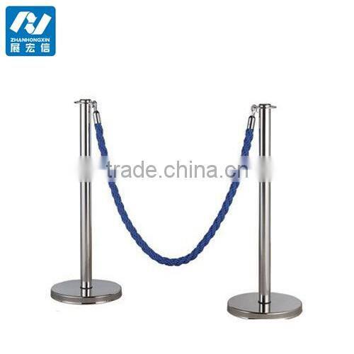 Cone base queue line crowd control rope barrier