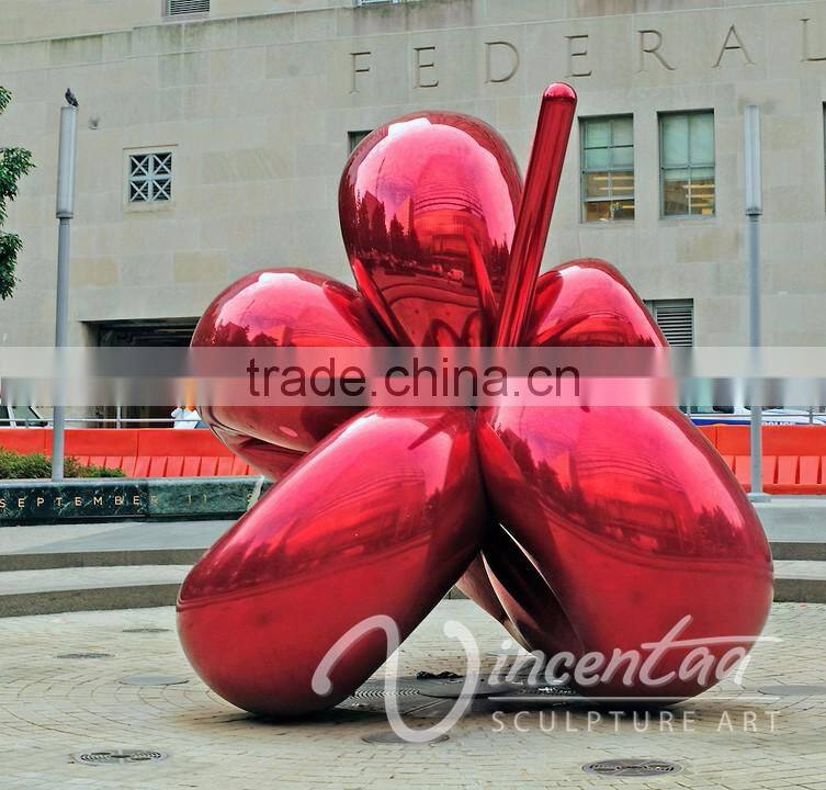 contemporary city large outdoor metal craft stainless steel sculpture