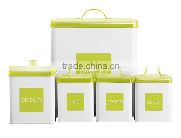 Colorful Enamel 5pc Canister