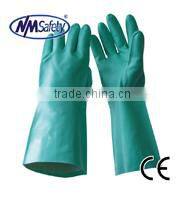 NMSAFETY CE certified unsupported chemical safety glove nitrile dipped