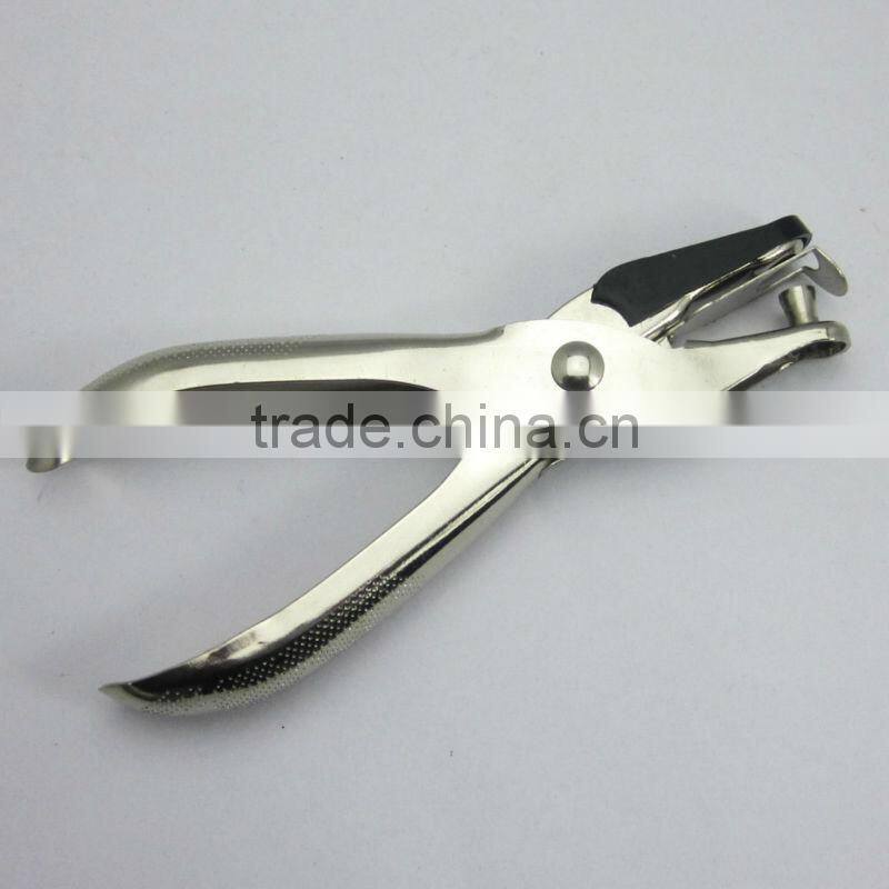Quality all metal struction single paper hole punch plier