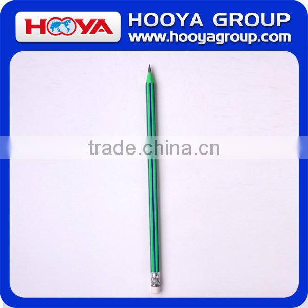 wholesale Student black lead plastic HB pencil with eraser