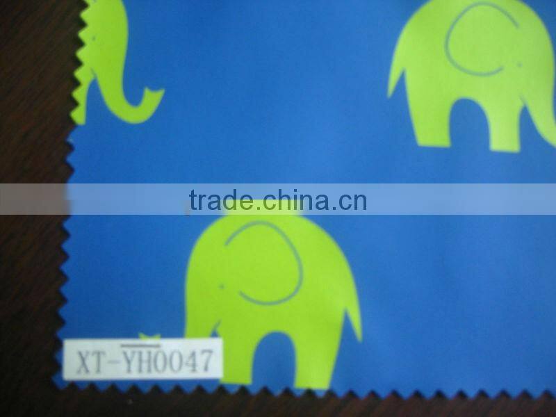 Printed PU Waterproof Fabric for Raiwear/Jacket