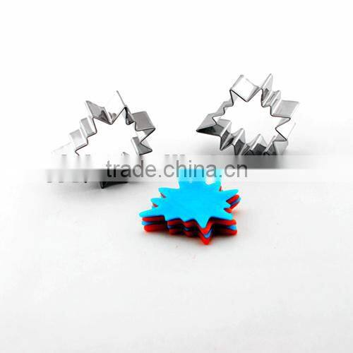 100% food grade wholesale biscuit mold starburst snoflake shape dog cookie cutter