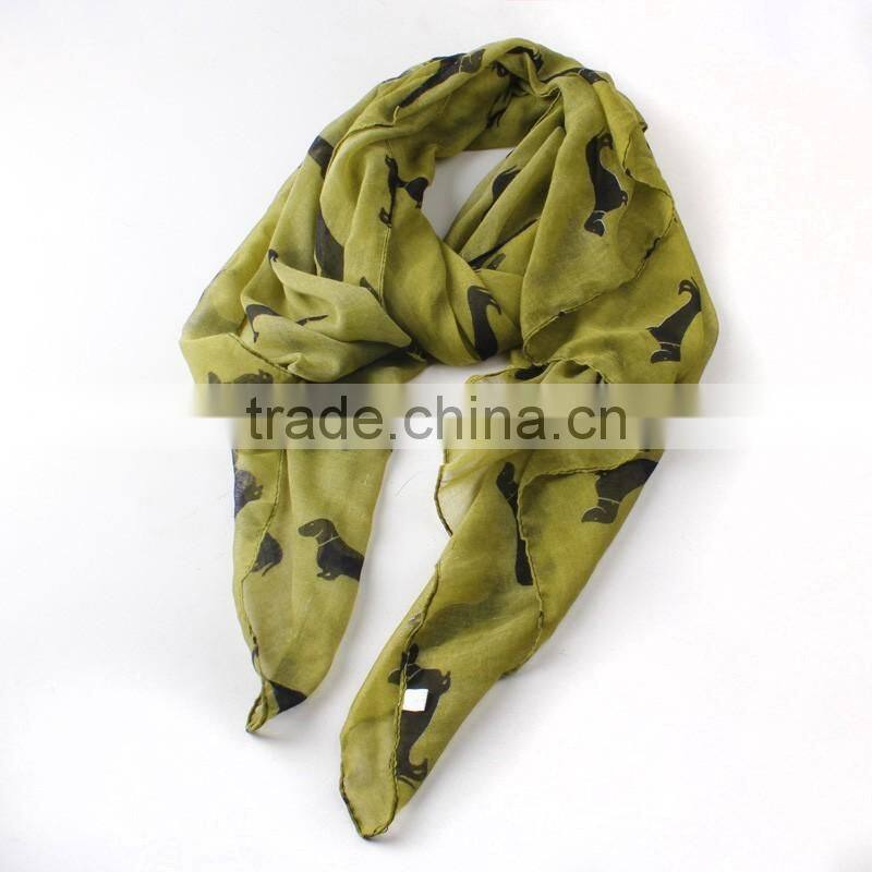 2015 New Fashion 9 Color Animal Print Scarf Cotton Women Scarves