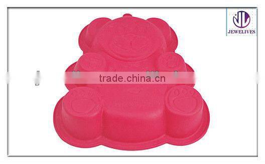 Factory 2013 New design snowman shape Silicone Cake Mold