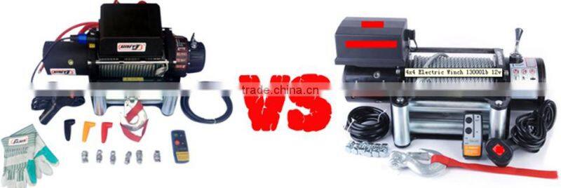 China 4x4 accessories winch wireless remote control 12v 24v