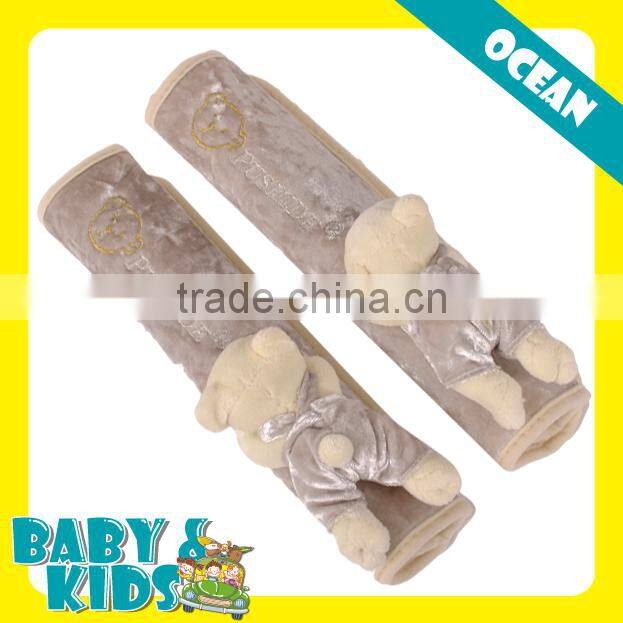 2pcs Set Animal Design Children Kids Car Safety Fasten Seat Belt Shoulder Cover Pad