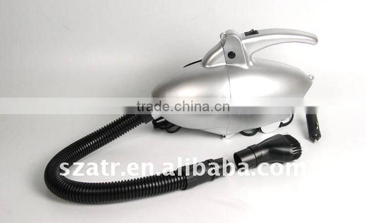 Portable car vacuum cleaner with air compressor