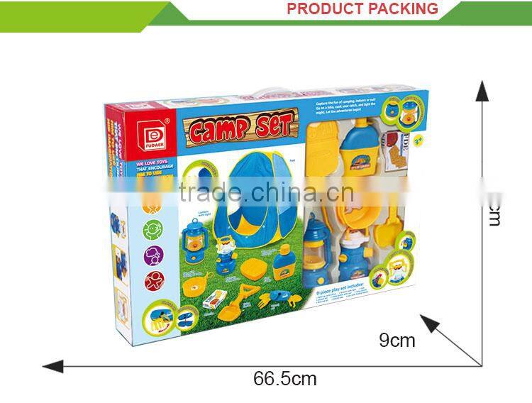 Good selling outdoor toys games high quailty kids tent camping set