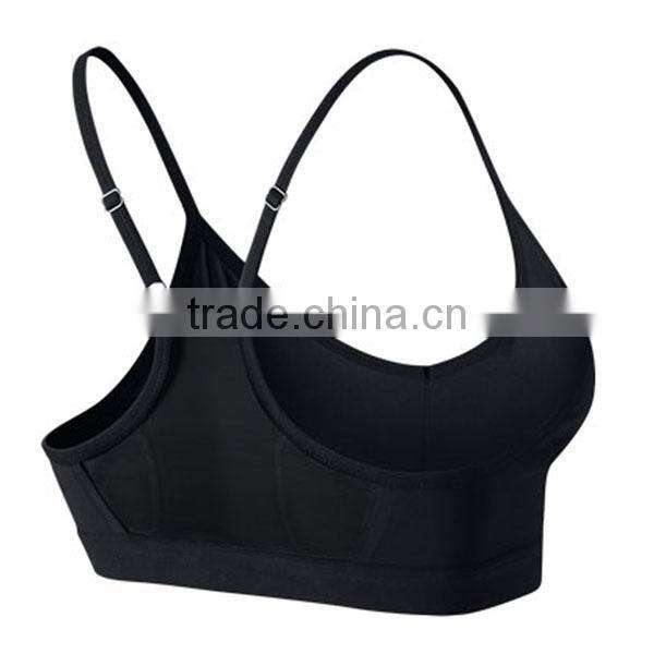 Custom made laidies high quality spandex & polyester blank sports BRA
