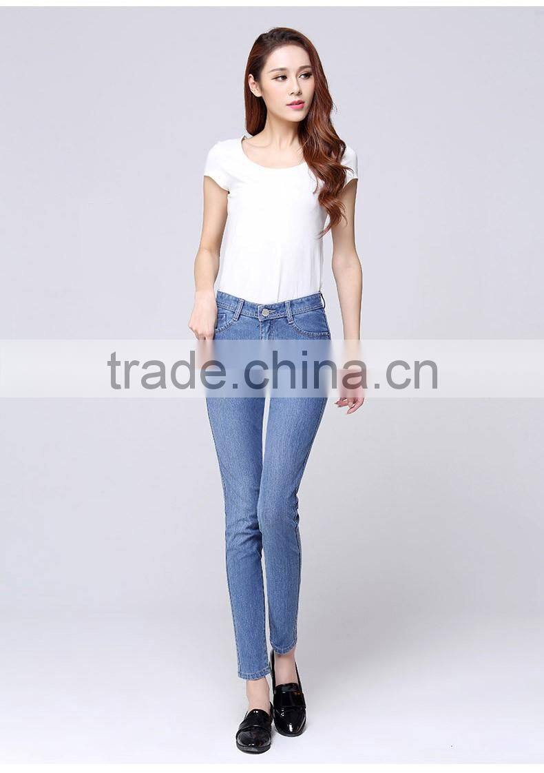 Plus size Skinny Jeans Women Denim Pants 2016 New Slim Pencil Pants Capris Trousers Fits ladies Jeans leggings Women Jeans