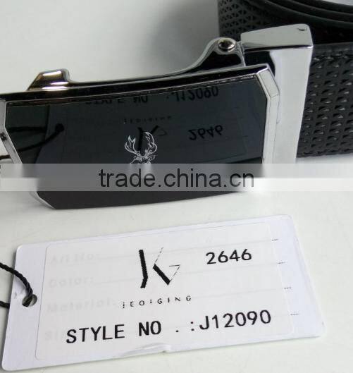 J12090 Auto-lock Buckle Belt Fashion Man's Dress Belt Business Style Belt