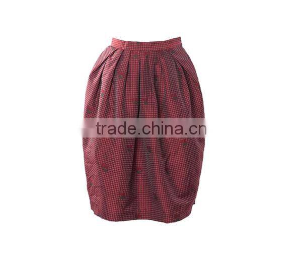 new coming lovely printed school girl's plaid skirt uniform with new design