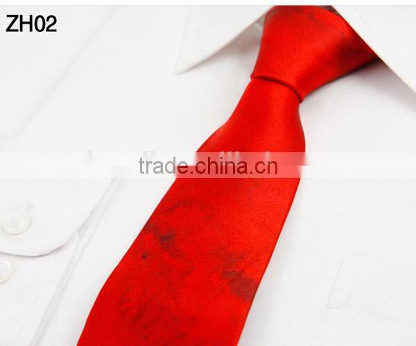 HD-TS56 Digital printing natural silk neck tie with gift box