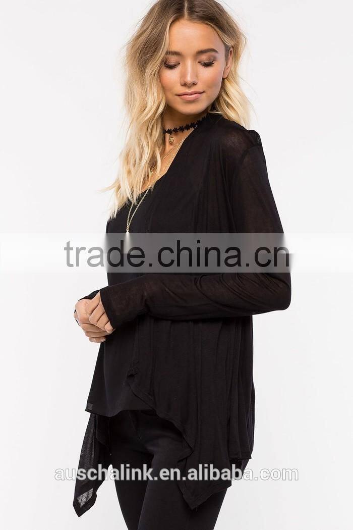 new arrival lightweight female trendy beautiful black cardigan