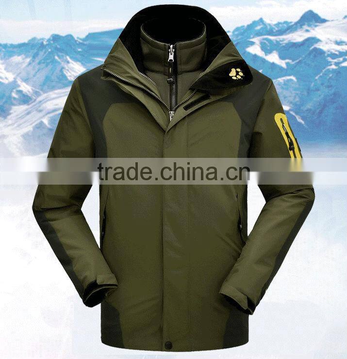 custom made waterproof 3 in 1 outdoor jacket in china