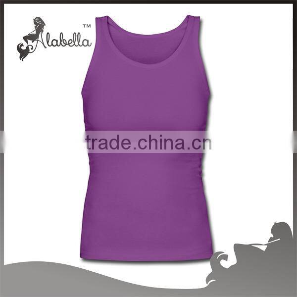 Plain tank top of customized design with lighter print logo