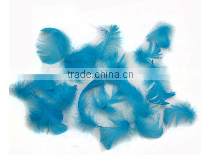 Wholesale multicolor decotation goose feather for party and wedding,5-8cm import from China