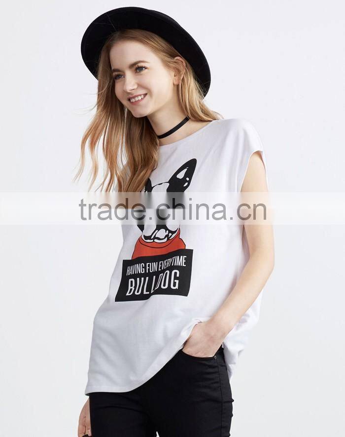 Stylish cute printed hot girls sexy tank tops