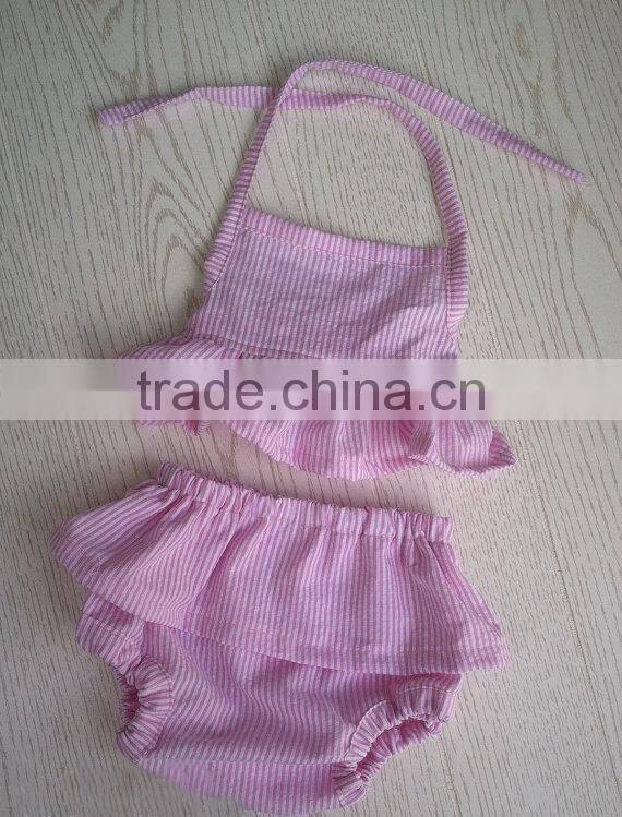 Girl child swimsuit kid seersucker swimsuit kids swimwear for girls