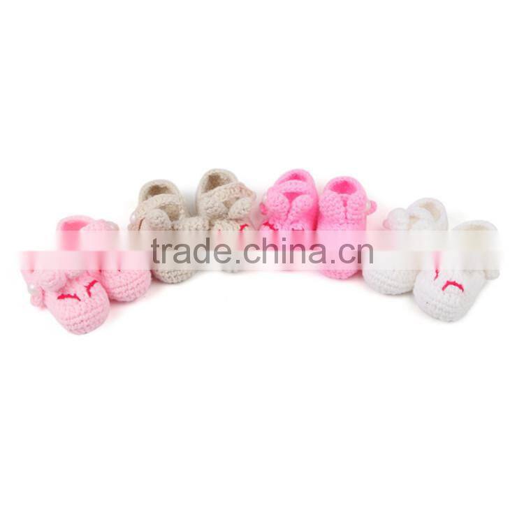 Sleepy Cat Type Hand Crochet Shoes for Baby